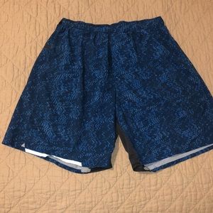Men’s Blue lulu lemon running shorts